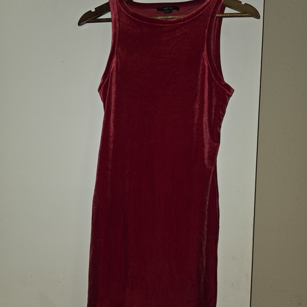 Forever 21 Rich Red Velvet Top